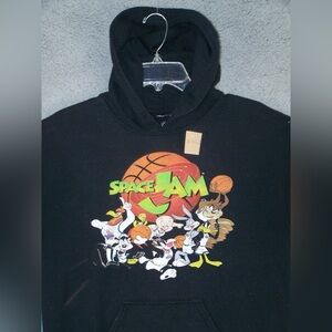 Space Jam XL vintage Black Hoodie for Men